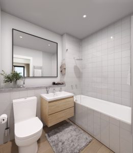 The Bailey Manchester Bathroom View 1_Leading Property Consultancy